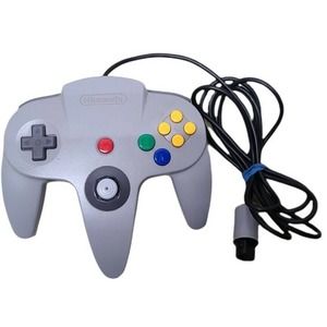 Nintendo 64 N64 Original OEM Controller Gray Authentic Wired (USED) R3S3